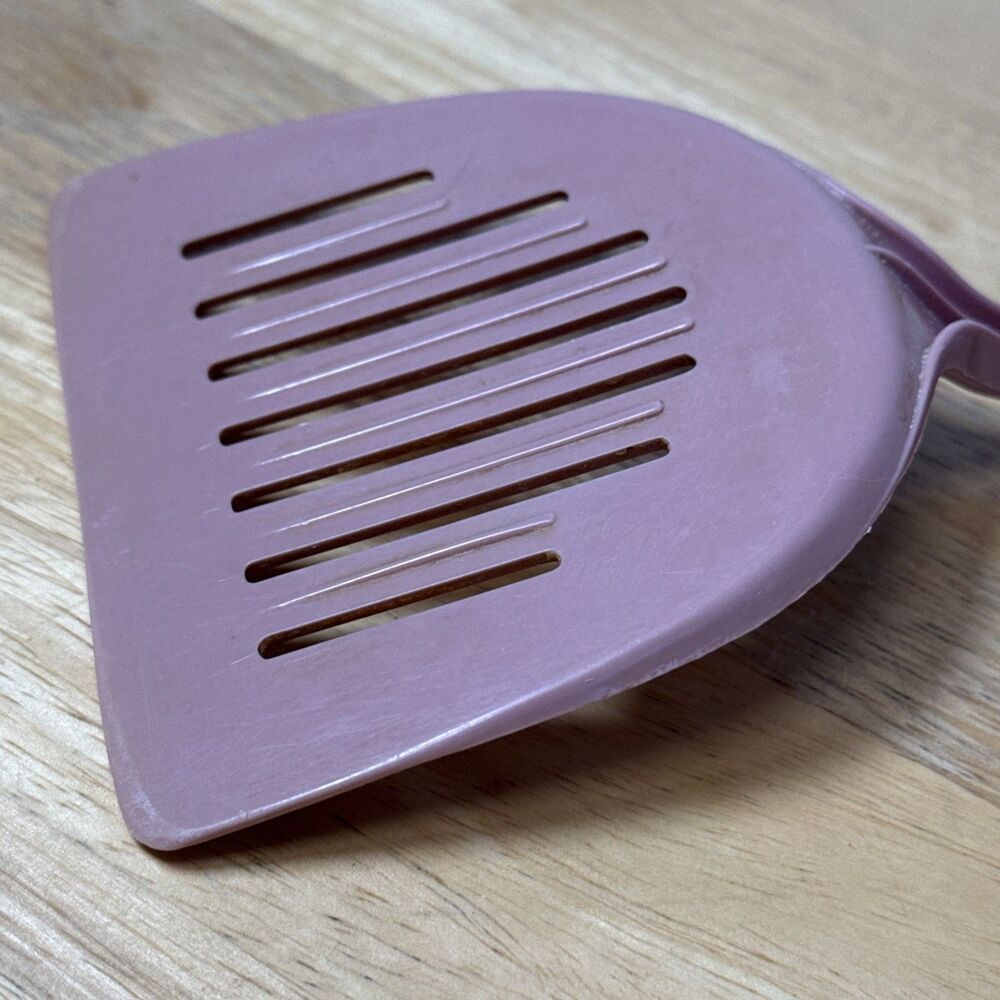 VTG EKCO Short 11” Mauve Pink Nylon Plastic Slotted Spatula Flipper USA - Picture 6 of 9